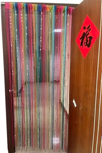 ZideTang Button Beaded Door Curtain with Fringe
