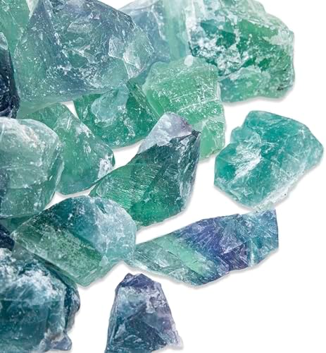 12 Lb Fluorite Rough Stones for Tumbling and Jewelry Making