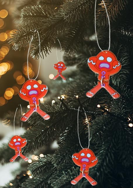 2pcs Gingerbread Ornaments for Christmas Tree