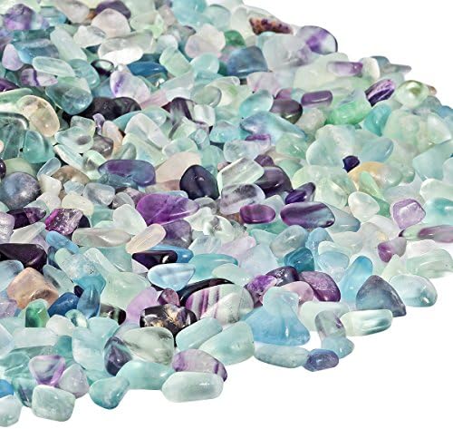 SUNYIK Fluorite Tumbled Chips for Decor and Crafts