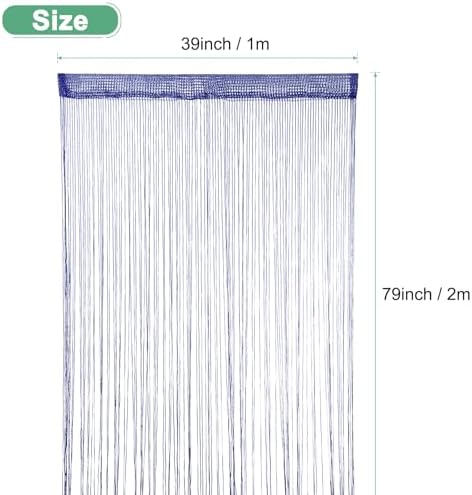 Sapphire Blue Decorative Door Curtain Panel 39x79 Inches