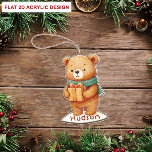 Personalized Acrylic Train Ornament Custom Name Christmas Decor
