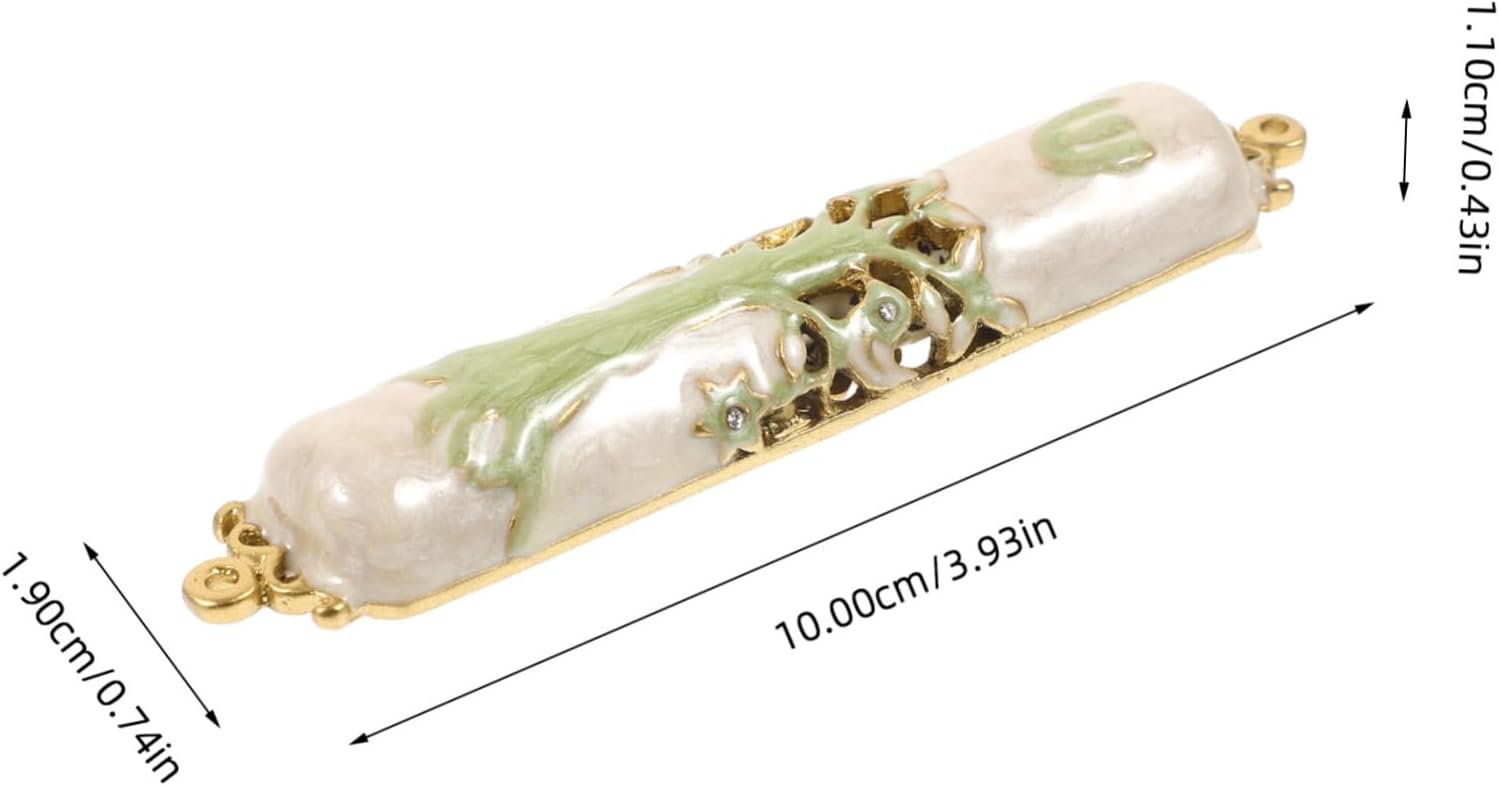 Retro Metal Mezuzah Ornament Religious Decor for Door