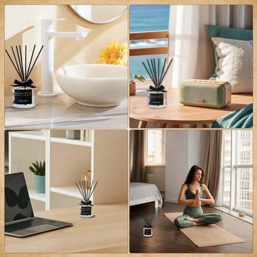 130pcs Reed Diffuser Sticks 10 Inch 3mm Black