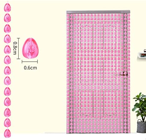 Beaded Curtain for Doorways Room Divider Panel Blue 100x200cm