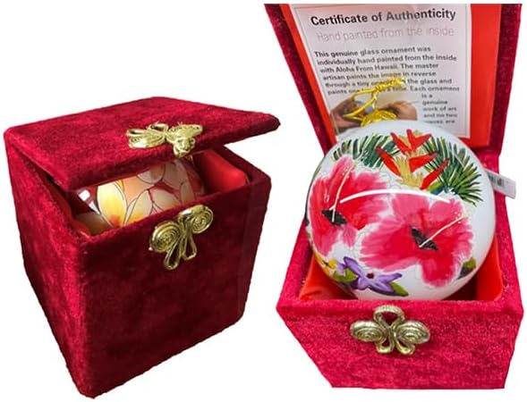 Hand Painted Mele Kalikimaka Pineapple Hula Dancer Christmas Light Ornament