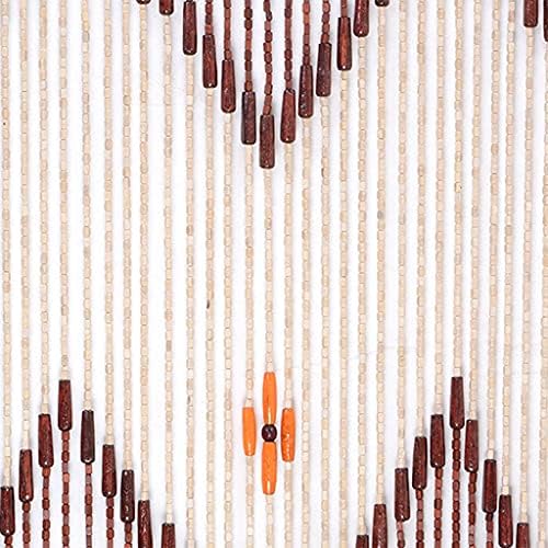 60 Strands Wood Beaded Curtain for Doorways and Room Dividers