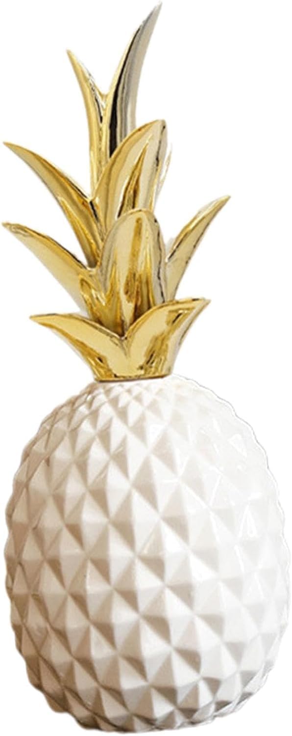 Ceramic Pineapple Ornament Decorative Figurine for Home Office