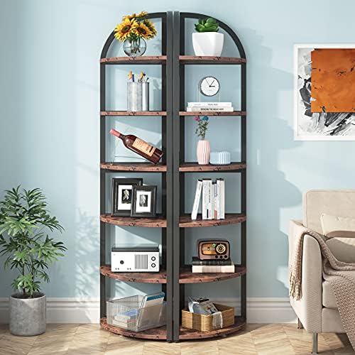 Tribesigns 6 Tier Corner Shelf 71 Inch Tall