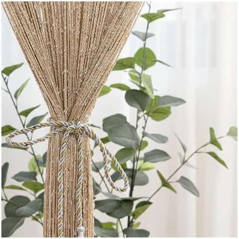 Shiny Tassel String Curtain 100x200cm
