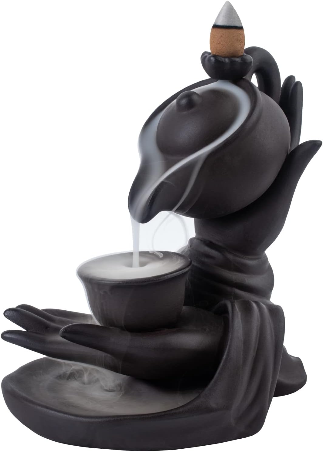WONXISYO Waterfall Incense Burner with 100 Cones 10 Scents