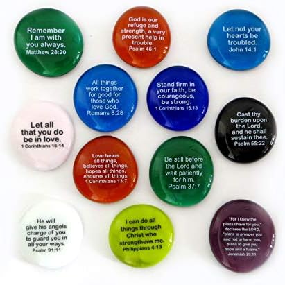 Lifeforce Glass Bible Verse Stones Set I