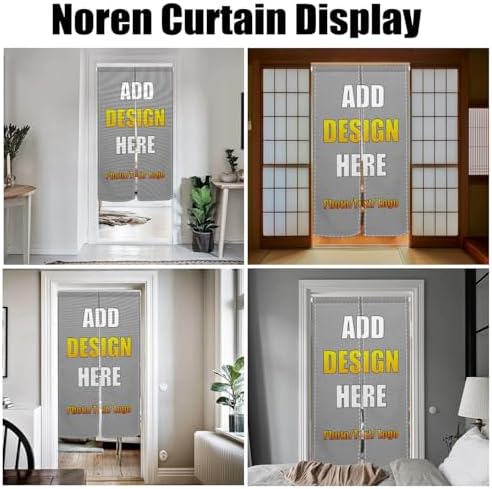 Customizable Double Sided Noren Door Curtain Panel