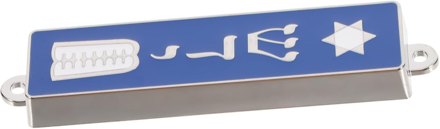 Ciieeo Mezuzah with Holy Scroll and Star of David