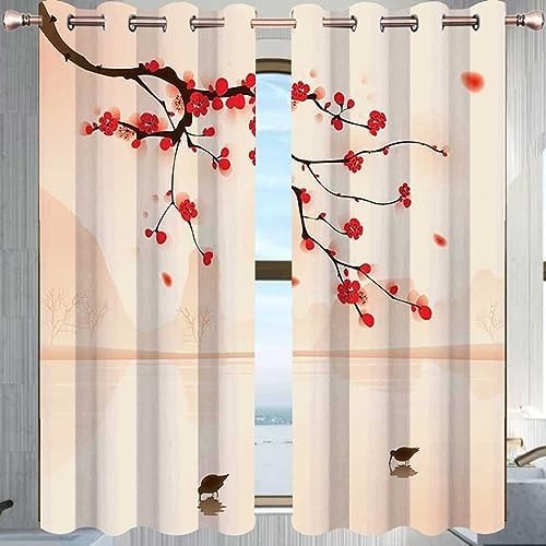 Pink Bead Curtain Panels for Doorway 55x72 inches