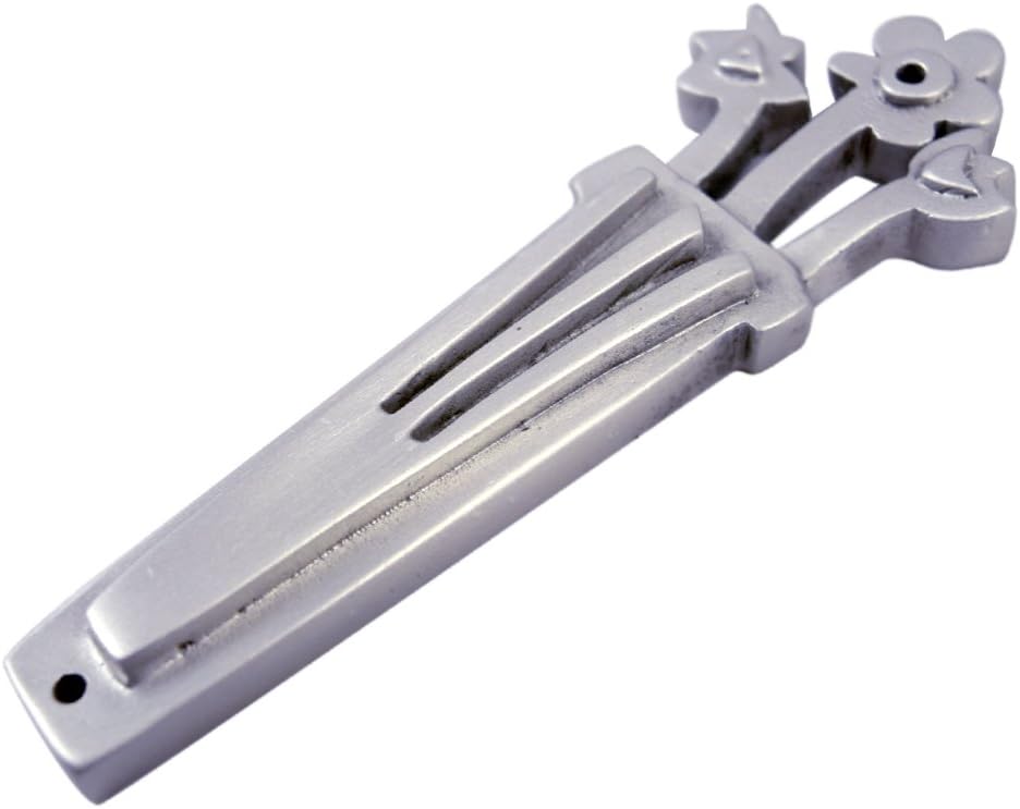 Modern Artisans American Made Pewter Mezuzah 4 Inch