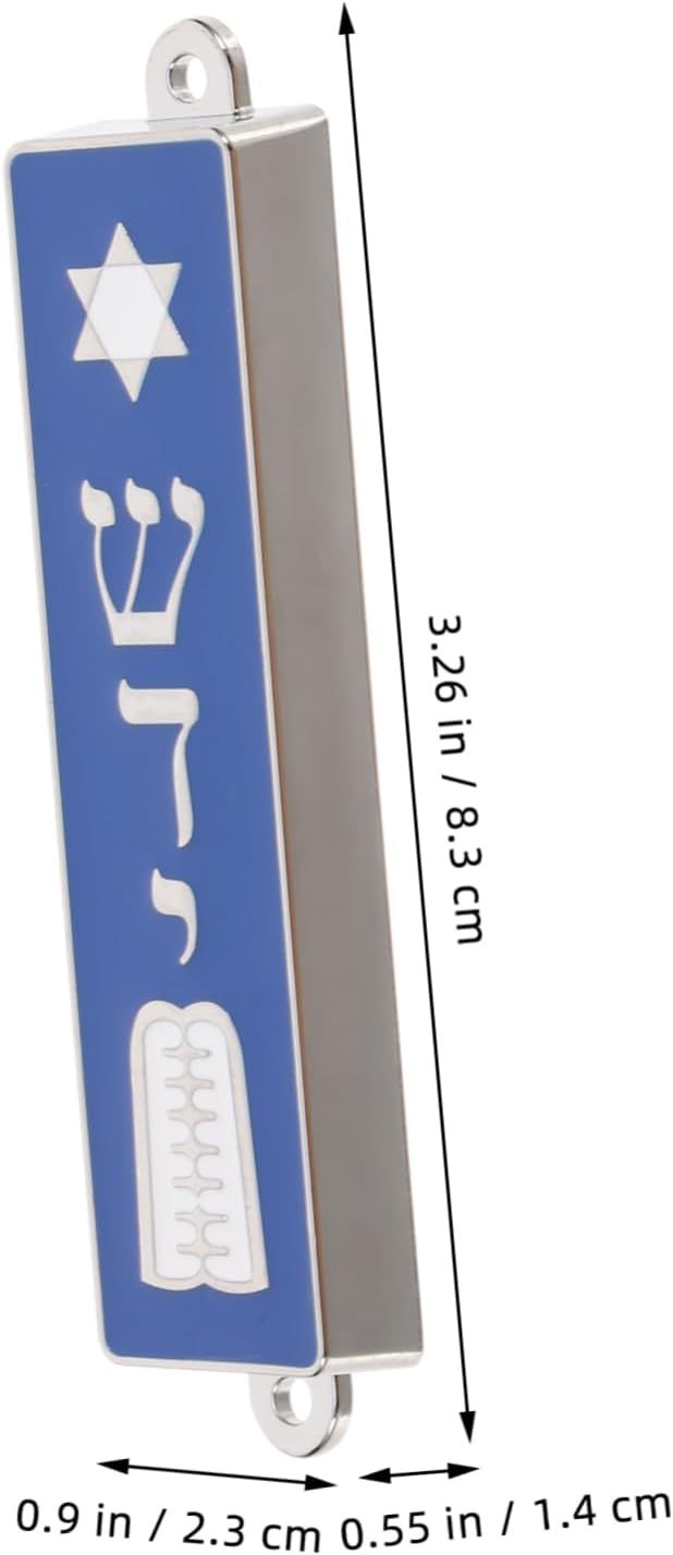 Ciieeo Mezuzah with Holy Scroll and Star of David