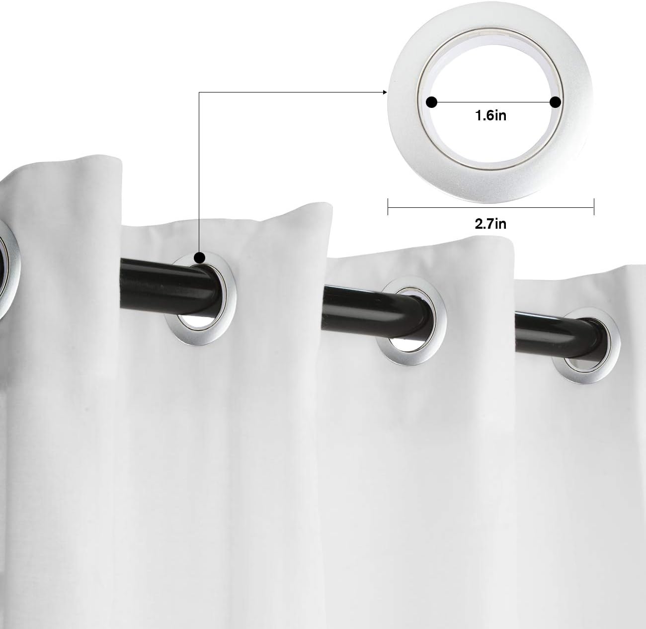 Thermal Insulated Grommet Curtains Sunset Calm Evening