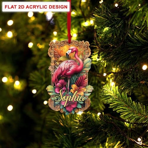 Personalized Acrylic Tree Ornament for Siblings and Family
