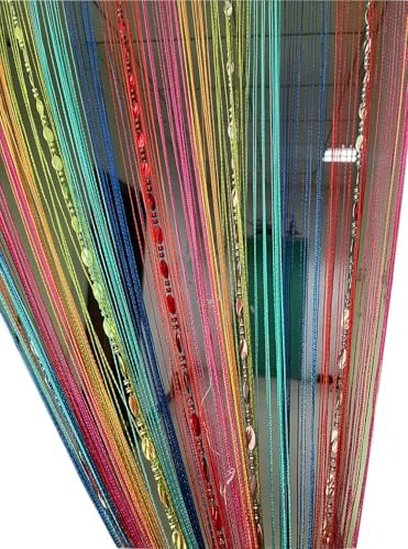 ZideTang Button Beaded Door Curtain with Fringe