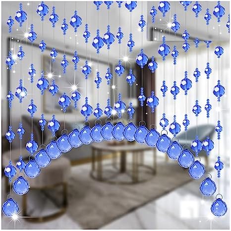 GVILTY Arched Beaded Curtain Door Divider with 25 Lines