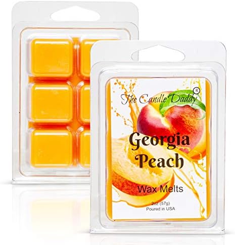 Georgia Peach Southern Fruit Scented Wax Melts 1 Pack 6 Cubes