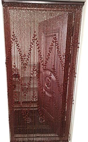 52 Strands Wood Beaded Curtains for Closet and Bedroom
