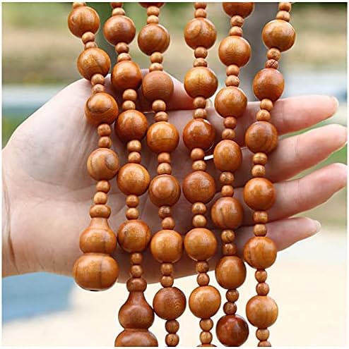 ZHOUXIAO 21 Strands Wood Bead Curtain for Doorways 1