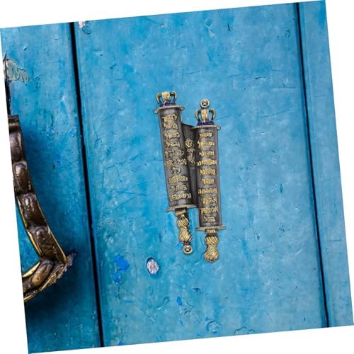 PRETYZOOM Pewter Mezuzah Case Waterproof Metal Judaica Decor