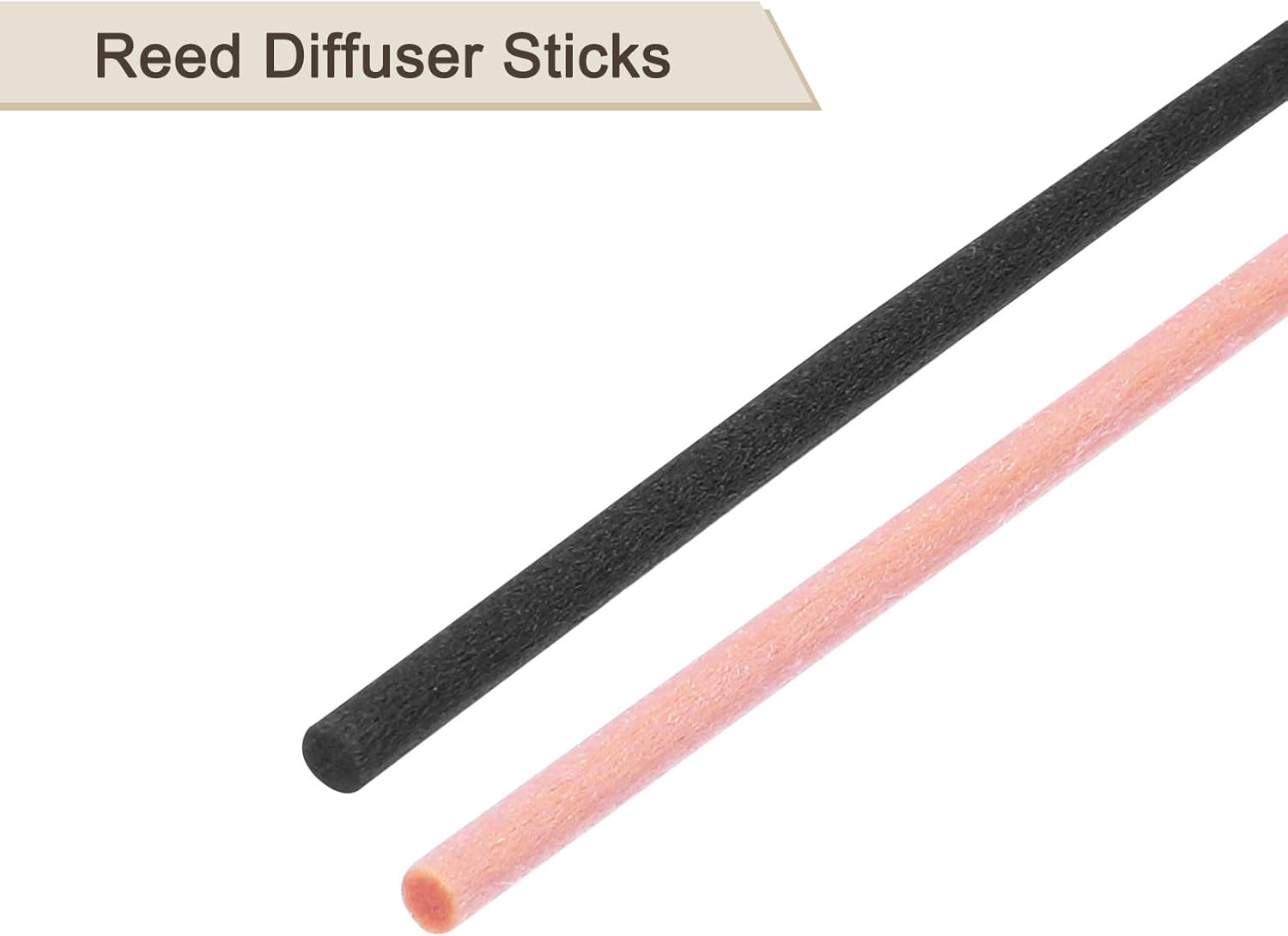 Uxcell 100Pcs Reed Diffuser Sticks Set Pink Black