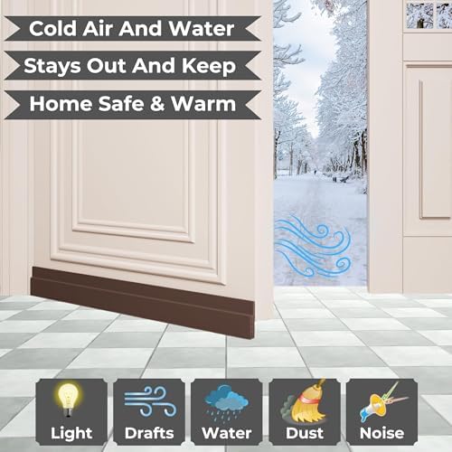 Samtrade Door Draft Stopper 1m Black Weather Stripping Seal