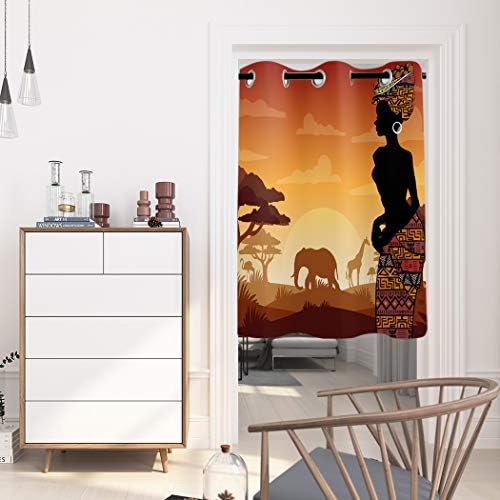Thermal Insulated Grommet Curtains Sunset Calm Evening