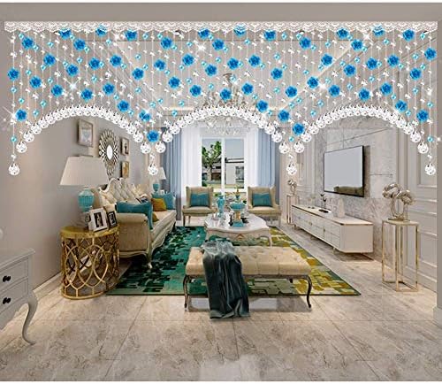 OKUOKA Beaded Door Curtain with Crystal Beads