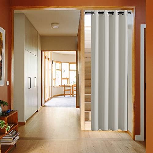 XISUNYA Door Curtain Panel 42x96 Inches with Grommets and Romantic Print
