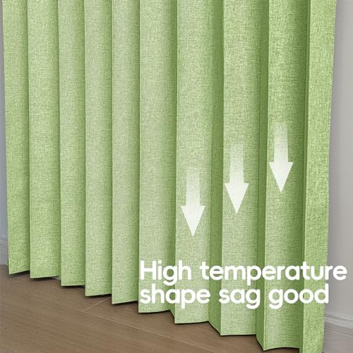 Jilron Blackout Door Curtain Linen Style 1 Panel W52 x L78 Green