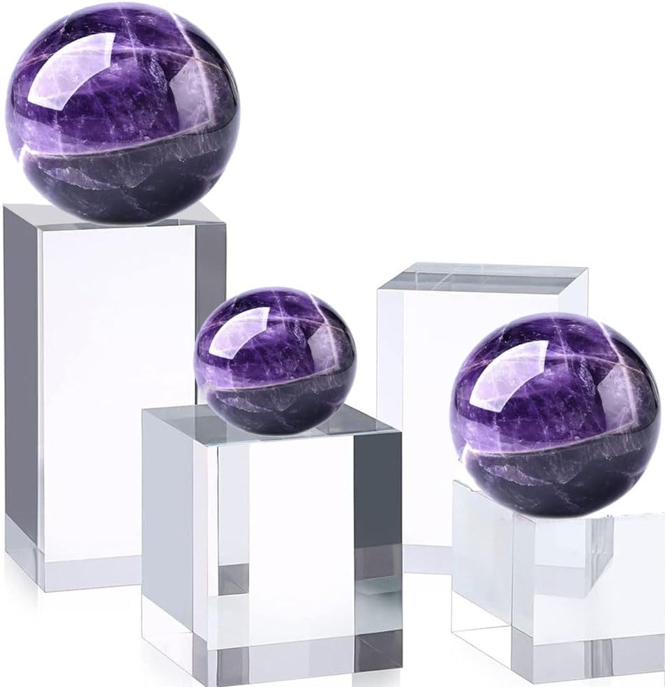Leadigol 2PCS Acrylic Square Display Block