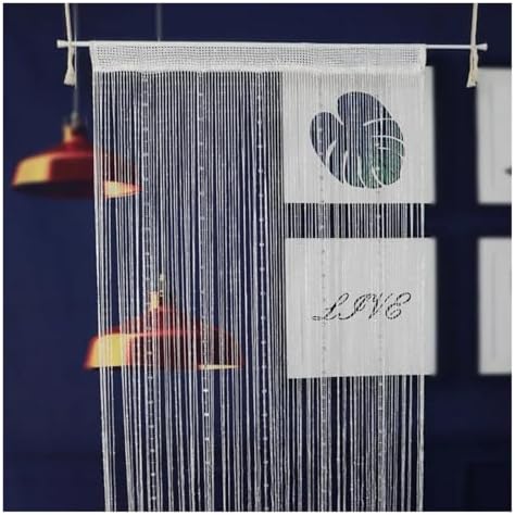 Crystal Beaded Curtain for Doorway Wall Window Black