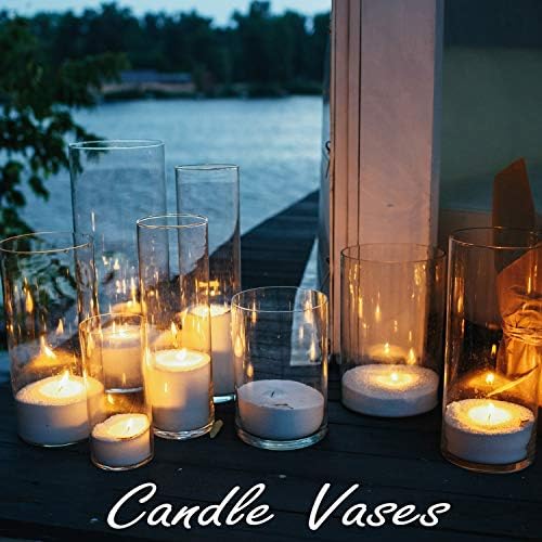 CYS Excel Clear Glass Cylinder Vase 16 H 4 D