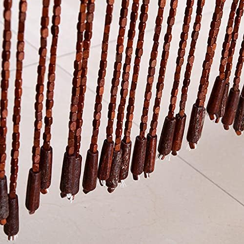 60 Strands Wood Beaded Curtain for Doorways and Closets