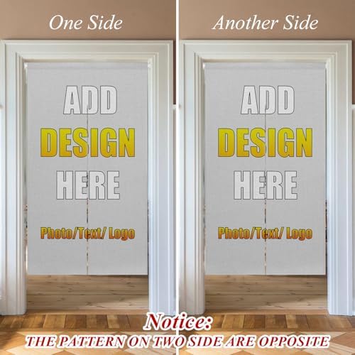 Personalized Double Sided Door Curtain with Custom Image