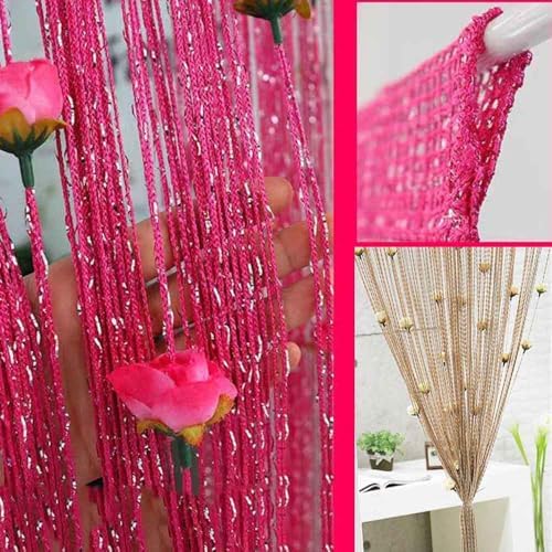 Decorative Door Curtain with Fringe and Beads