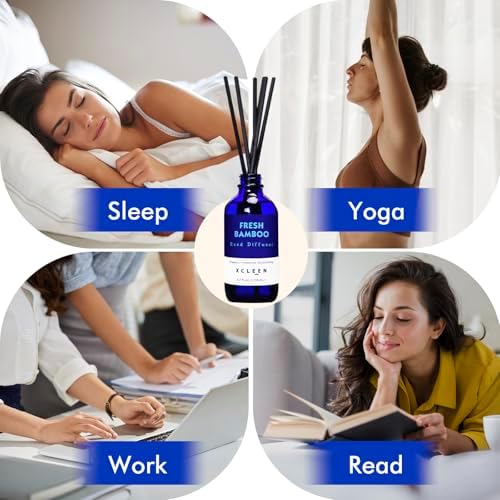 Xcleen Reed Diffuser Set Fresh Bamboo 37 Oz