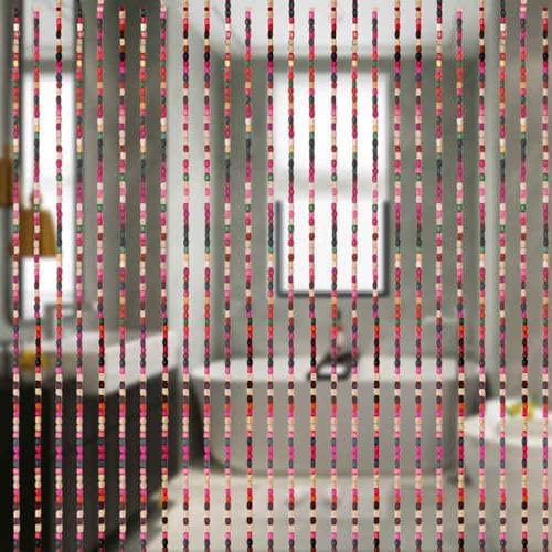 41 Strands Beaded Curtain with Bamboo Beads