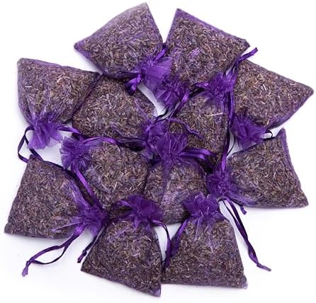 Lavender Flower Sachets - 12 Count Durable Bag