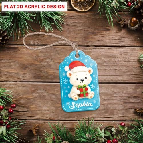 Personalized Acrylic Tree Ornament with Custom Name