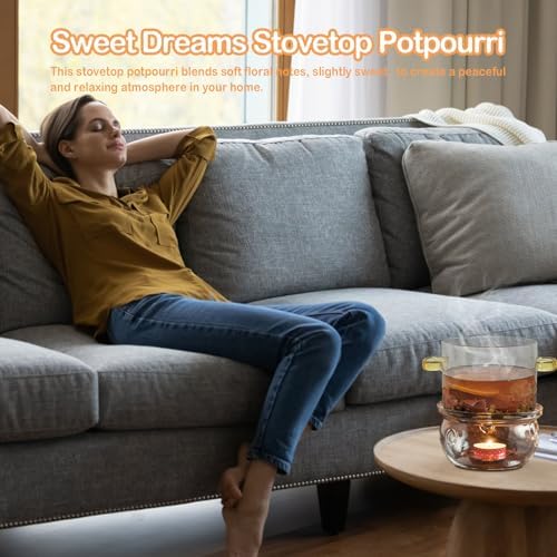 Sweet Dreams Stovetop Potpourri with Jasmine Lavender Rose Orange Chamomile Cinnamon
