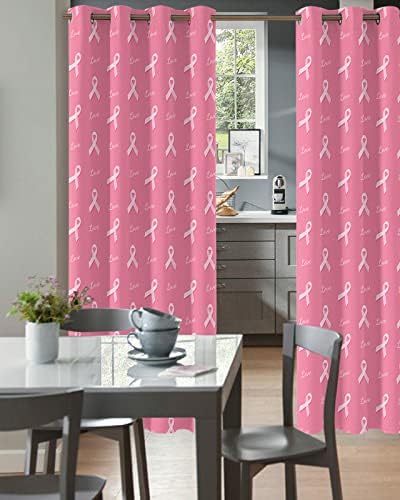 Pink String Door Curtain - Blackout 78 Inches Long