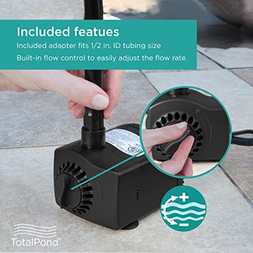 TotalPond 400 GPH Fountain Pump with LED Light