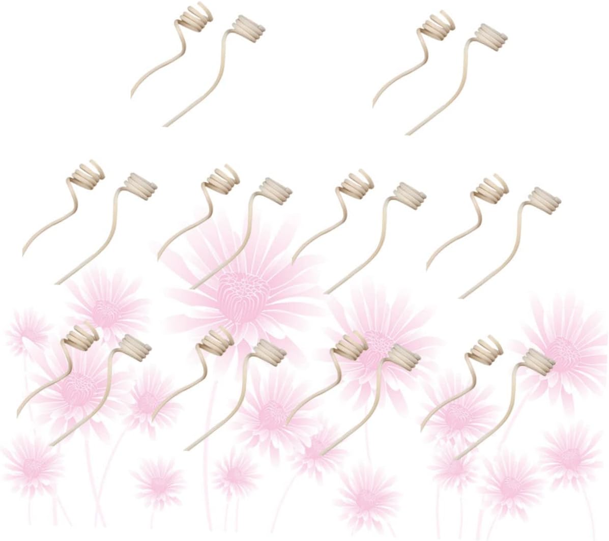 Cabilock 20PCS Large Spiral Rattan Diffuser Sticks for Home Fragrance