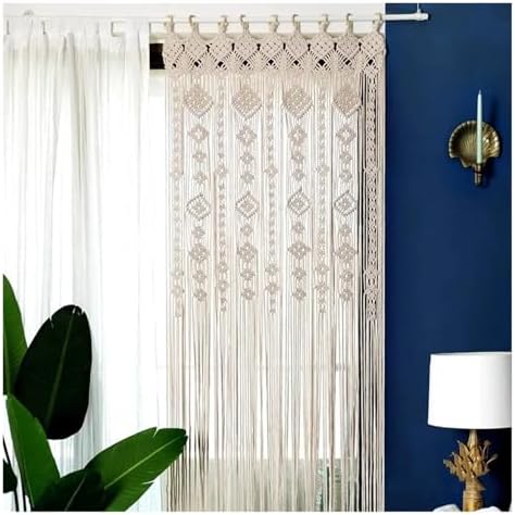 Elegant Cotton Rope Tassel Woven Door Curtain
